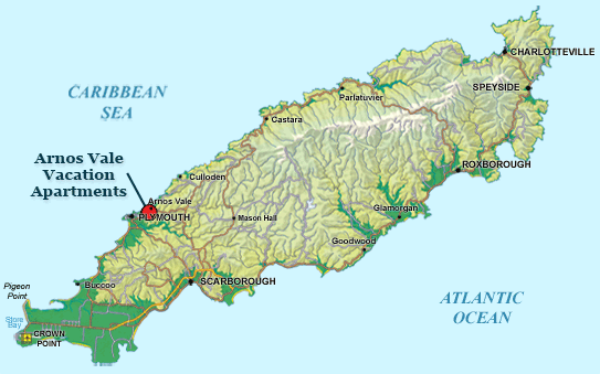 Map of Tobago